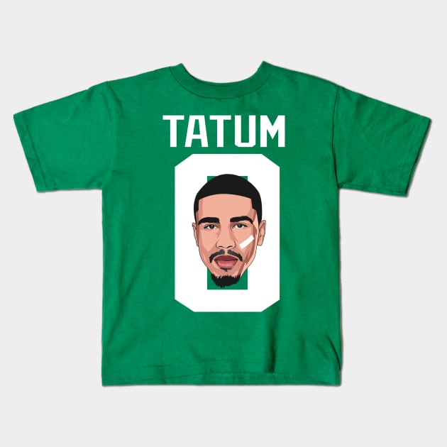 Jayson Tatum Kids T-Shirt by origin illustrations